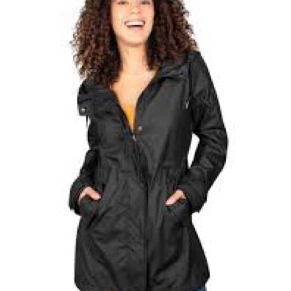 zeagoo Jackets & Blazers - Zeagoo women's waterproof long rain jacket with a cinch waist NWT Size XXL